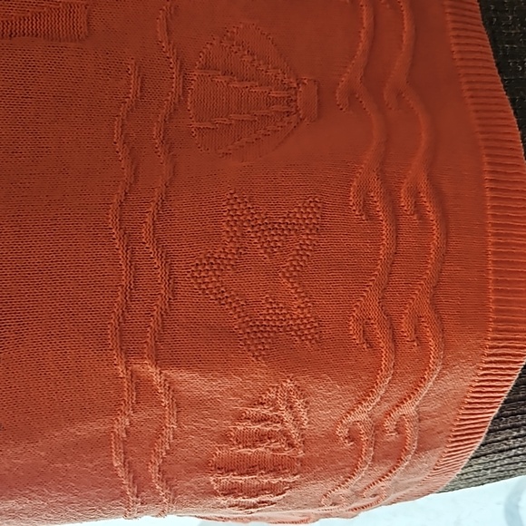 Vintage Pink Beach Theme Short Sleeve Knit Top Applique & Embroidery Sailboat - Picture 5 of 7